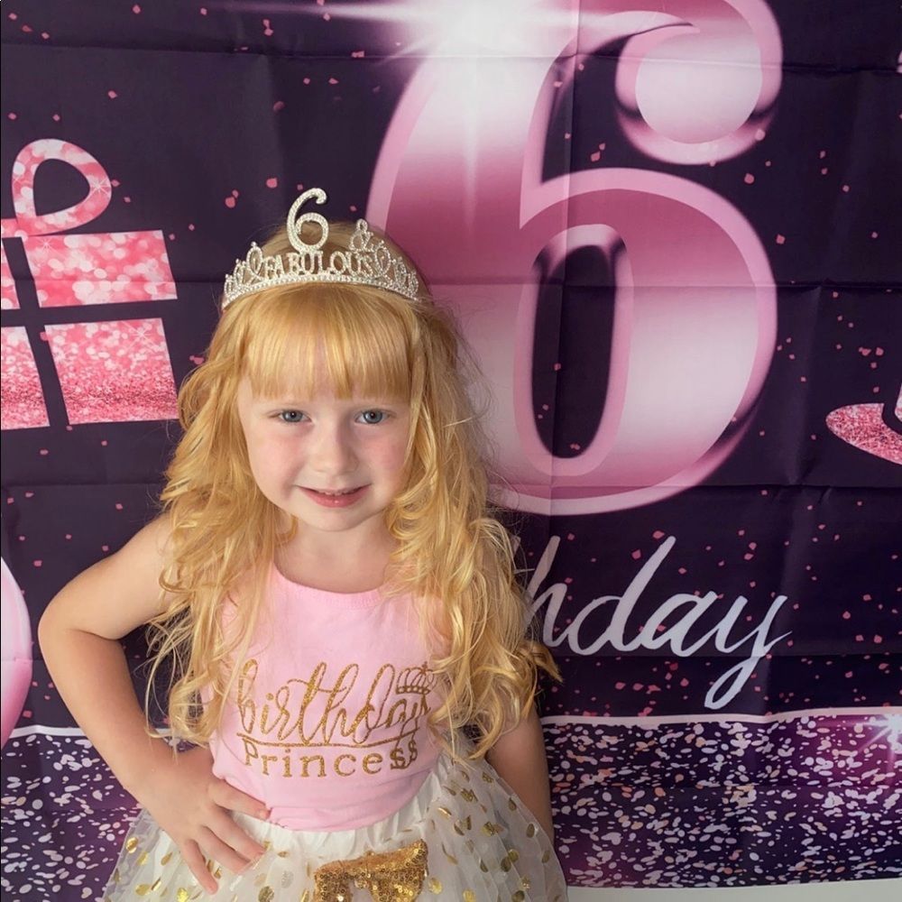 💖👑💜 ~SOLD! Fabulous Happy 6th Birthday Banner, Backdrop, For Kids!~ 💖👑💜